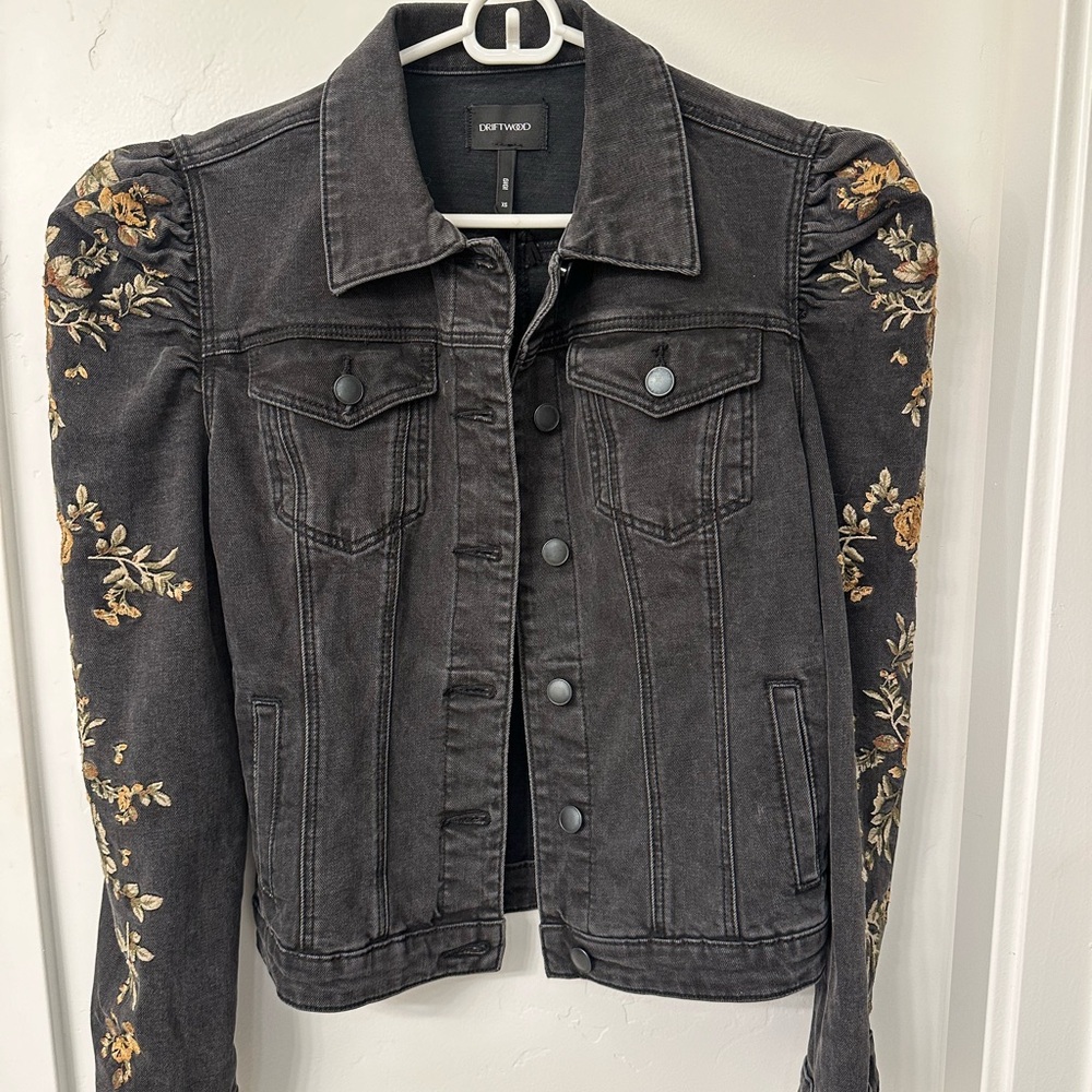 Black denim jacket
